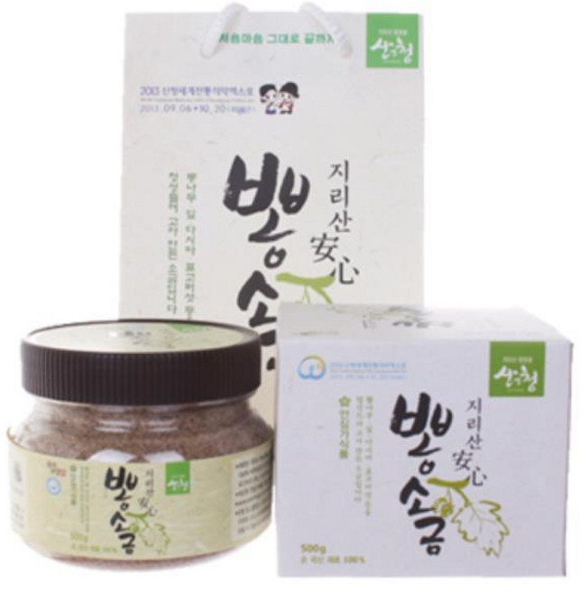 지리산 안심가 뽕소금 500g, 3개