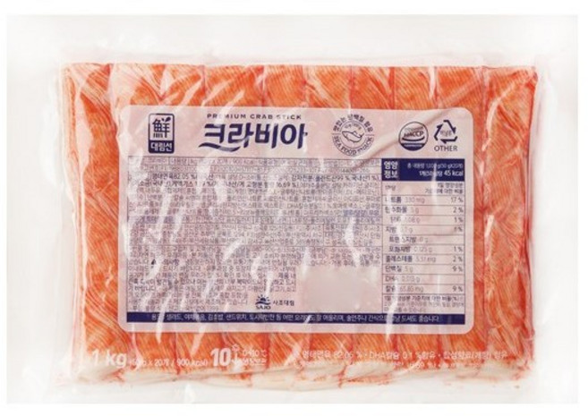 사조대림 [대림냉장] 크라비아 1 000g x5개, 1kg, 7개