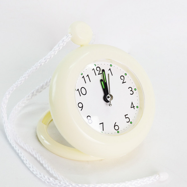 베스트데코 줄 방수 시계 욕실시계 주방시계 방수시계 미니시계 화장실시계 부엌시계, 줄방수시계_베이지