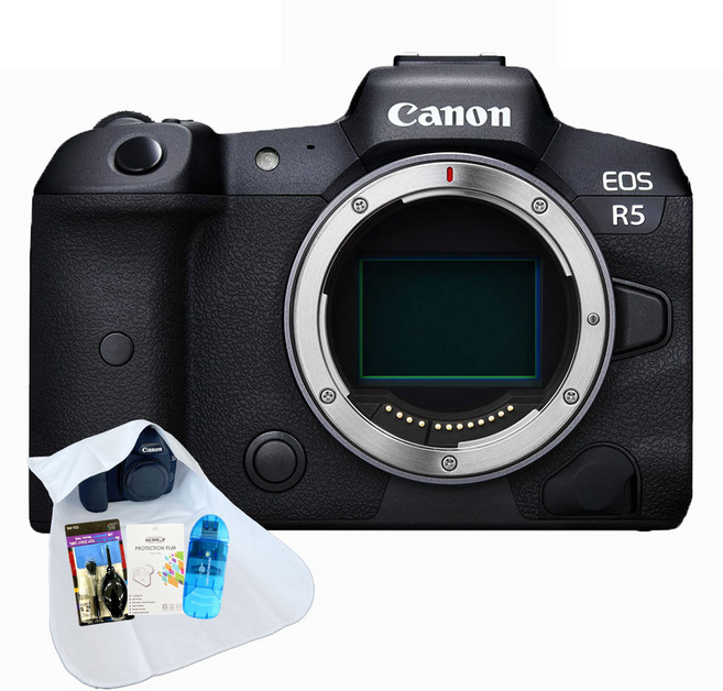 [포토리뷰이벤트] 캐논 EOS R5 BODY+액정보호필름+융+청소도구+리더기 /WJK