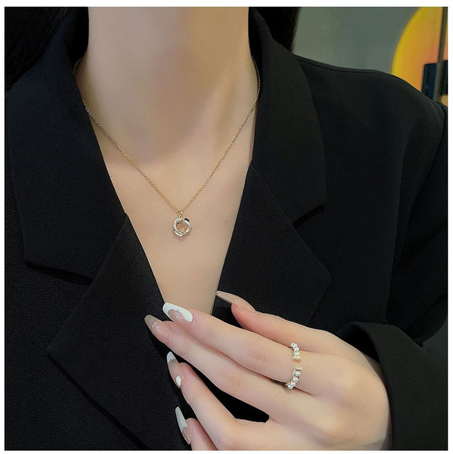 MODUDA 여성용 팬던트 목걸이 써지컬 주얼리