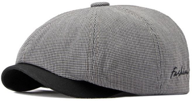 루지온 남성 베레모 헌팅캡 골프 중년 챙모자