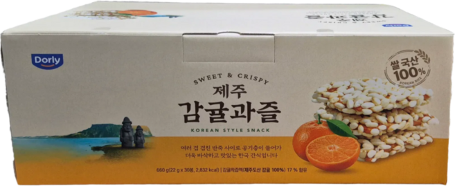 돌리 제주 감귤 과즐 코스트코, 30개, 22g