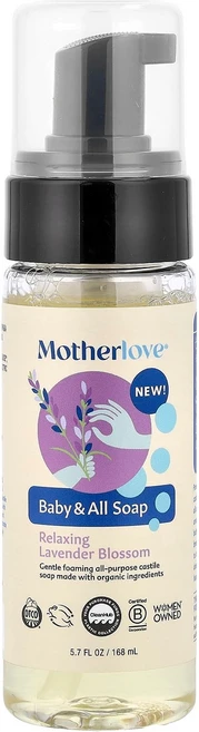 마더러브 베이비 앤 올 비누 릴랙싱 라벤더 블로썸 향 168ml (5.7 fl oz) MLV-99022 - 쿠팡