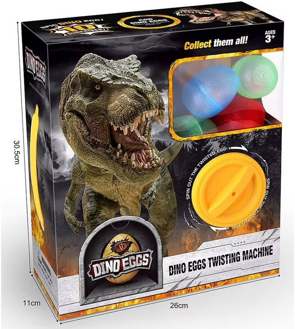 兒童節禮物 娃娃機 夾公仔機 生日禮物 兒童禮物 夾娃娃機 盲盒玩具 扭蛋機 兒童扭蛋機 轉蛋機玩具 扭蛋公仔 交換禮物, 1個, 恐龍扭蛋機