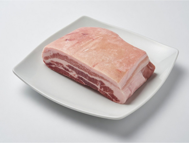 힐링미트 냉동 오겹살 미박삼겹살 보쌈수육용, 2개, 500g