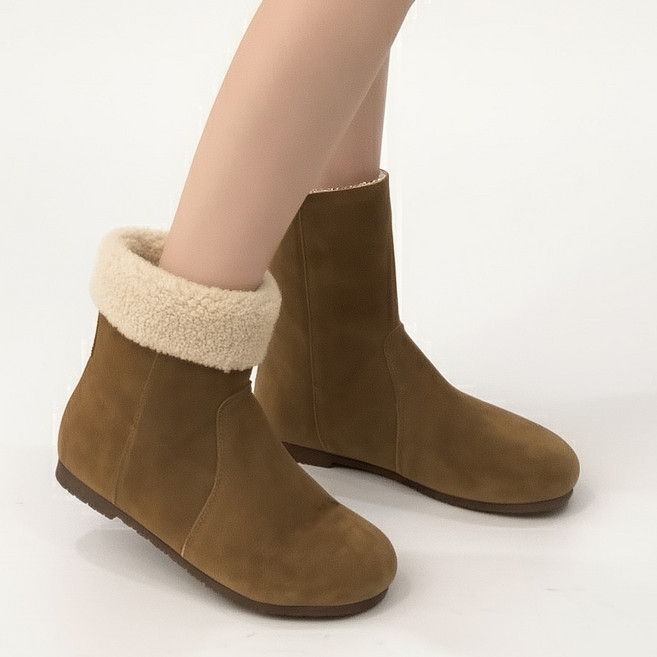 스토리원 여성 겨울 털 방한 미들 부츠 SH-WFR-921