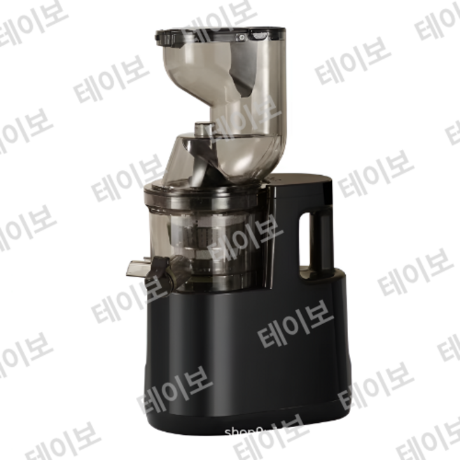 테이보 자동 착즙기 주스 원액기 야채 과일 녹즙기 간편세척 가정용 대용량 믹서기, 블랙 YX-01