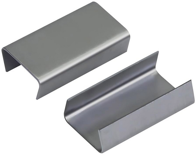 NVOYAJUAN (스냅온) 강력하고 포장용 폭 1/2인치 강철 스트랩 금속 클립 밀봉(1000개), ni bag, 1/2 Open (Snap On) Seals