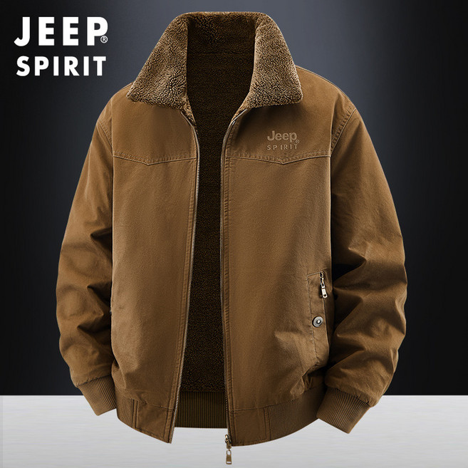 JEEPSPIRIT 지프스피릿 남성 가을겨울 기모안감 양면 캐주얼재킷 JP-2519+사은품