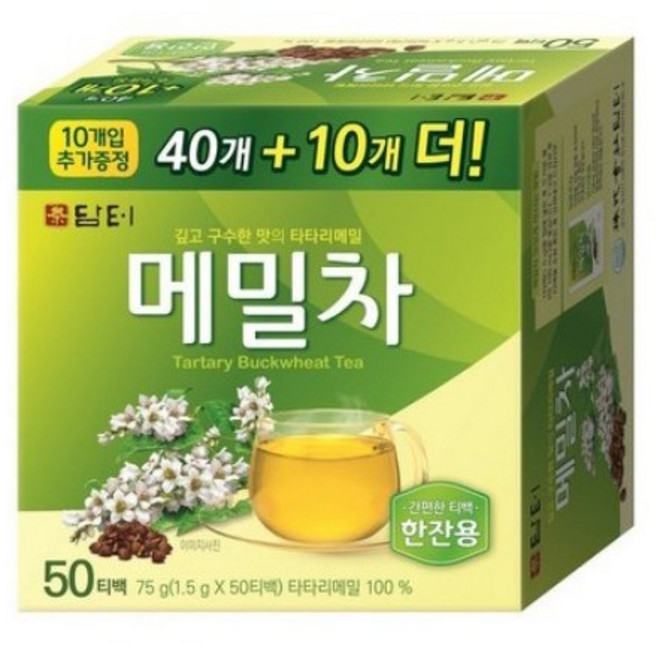 담터 메밀차100T/차/티백, 1.5g, 50개입, 1개