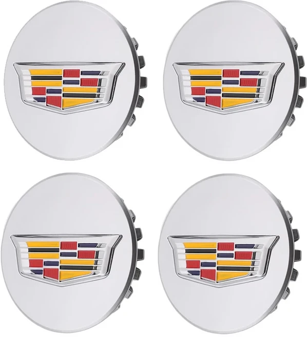 호환 66mm 4개 휠 센터 허브 커버 캡 (캐딜락 에스컬레이드 XT5 XT6 CT5 CT6 XTS CT4 차량 타이어 엠블럼, 03 B