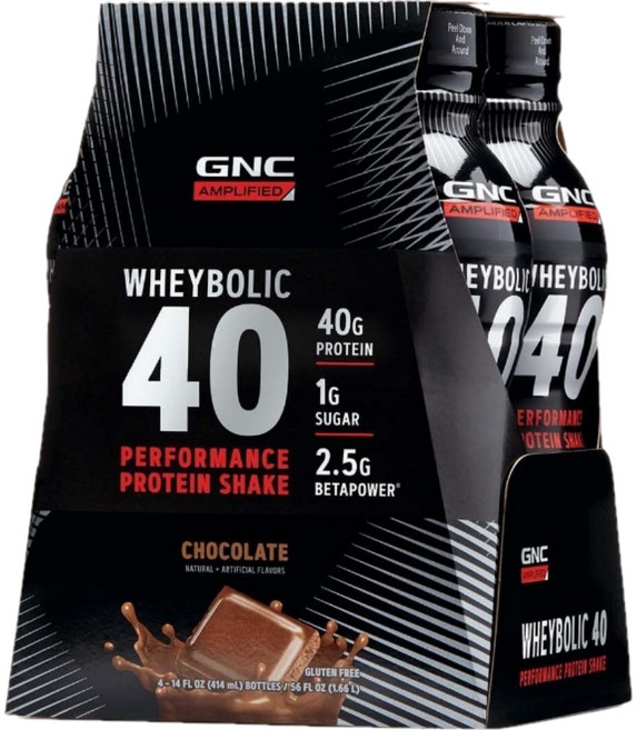 GNC AMP 위비볼릭 40 액상 초콜릿 414ml, 4개입, 1팩