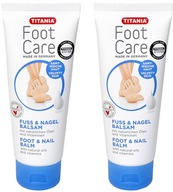 티타니아 풋 앤 네일 밤, 2개, 100ml