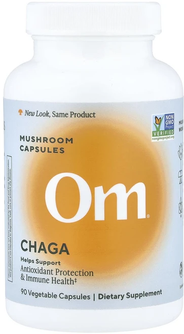 옴머쉬룸스 차가버섯 667mg 베지캡슐 90정, 4개 - 쿠팡
