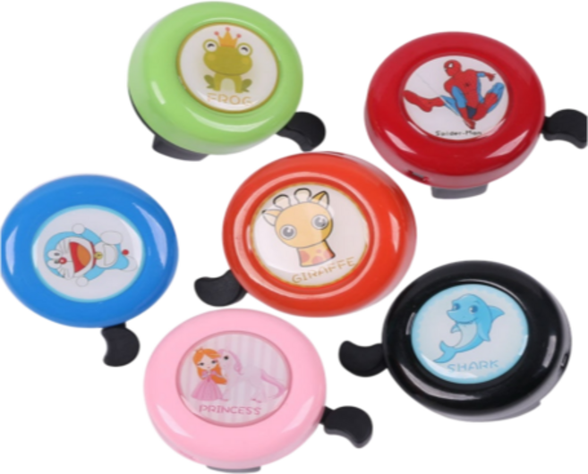 제이엠제이 소리가 맑은 케릭터 자전거 벨 1+1, E.블루&그린, 1개