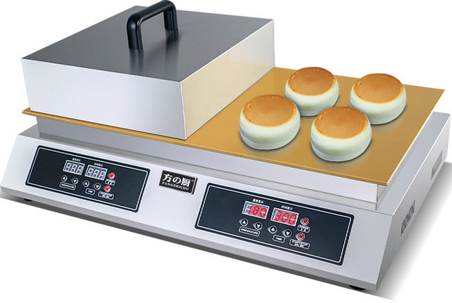 듀얼헤드 수플레 기계 업소용 전기 철판 팬케이크 머핀, 기본, 1개