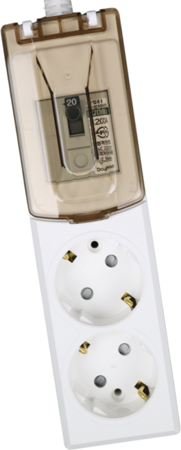 매직파워 국산 고용량멀티탭 2구 배선차단용, 1개, 화이트, 3m