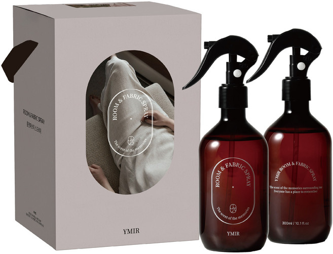 이미르 룸스프레이300ml*2P 선물세트 머스크 프리지아 [룸앤패브릭 스프레이], 600ml, 1개