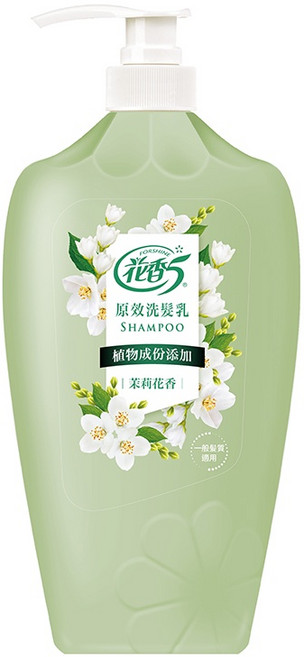 花香5 原效洗髮乳 茉莉花香 植物成分添加 1100g, 1個