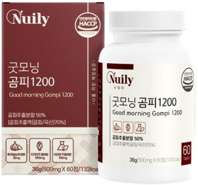 국내산 곰피 추출물 분말 가루 정제, 60개