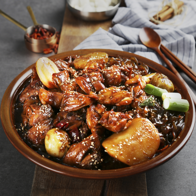 안동명물 왕 순살찜닭, 3개, 650g