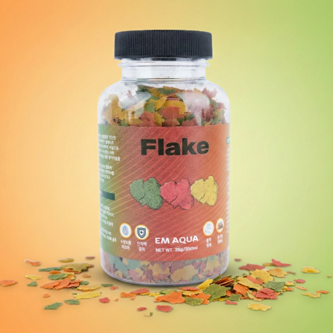 구피키우기 구피밥 전용사료 소형어 열대어 먹이 플레이크, 1개, 250ml