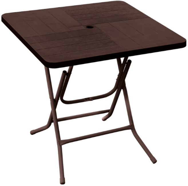 초콜릿 사각 탁자 테이블 1개 파라솔 접이식 포장마차 플라스틱 야외 편의점 포차