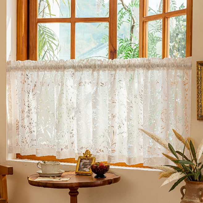 예쁜 레이스 주방커튼 중문 커튼