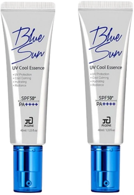 파이온텍 파이진 블루 선 유브이 쿨 에센스 선크림 40ml, 2개 - 쿠팡