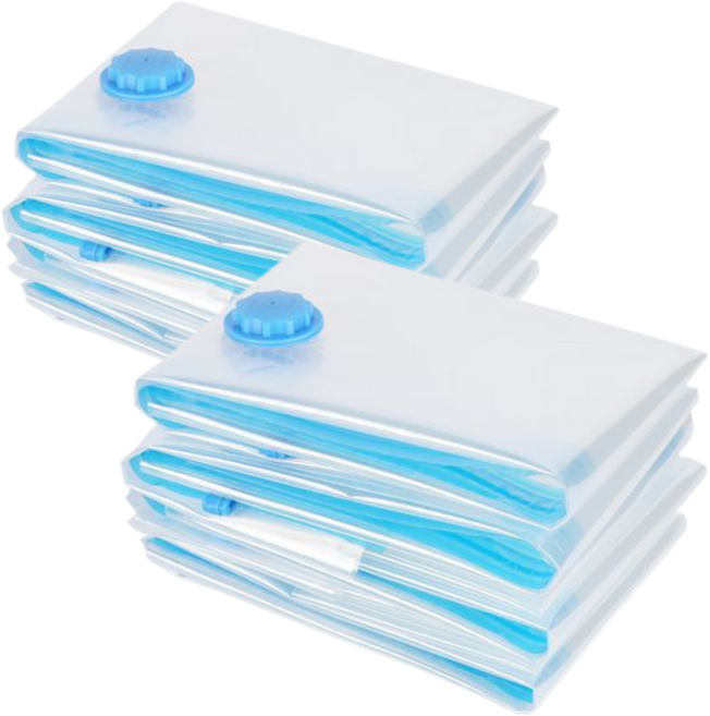 이불 의류 보관 압축팩, 1세트, 8개입