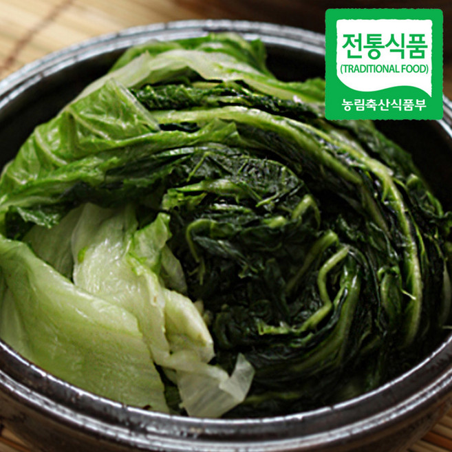 전통식품 인증 국내산 삶은나물 삶은 냉동 배추우거지, 1개, 무염지 20KG
