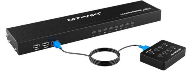 易控王 8 PORT USB VGA KVM 切換器 附八條切換線, 1個, 40-107