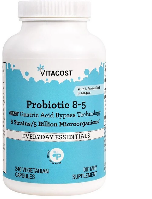 비타코스트 프로바이오틱 8종 50억 유산균 캡슐 Vitacost Probiotic 8-5, 240정, 1개 - 쿠팡