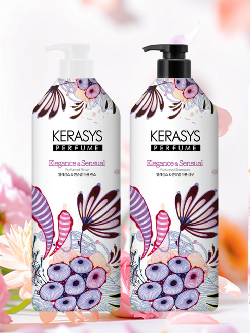 KERASYS 퍼퓸 샴푸+린스 980ml 2개구성 골라담기 (러블리 로맨틱/엘레강스 센슈얼)148656