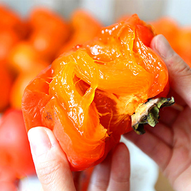 당도선별 씨없는 청도반시 홍시 연시 곶감용, 1개, 청도반시 5kg [대과] 36~40과 내외