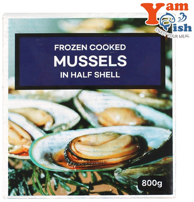 냉동 블랙홍합 L, 1개, 800g