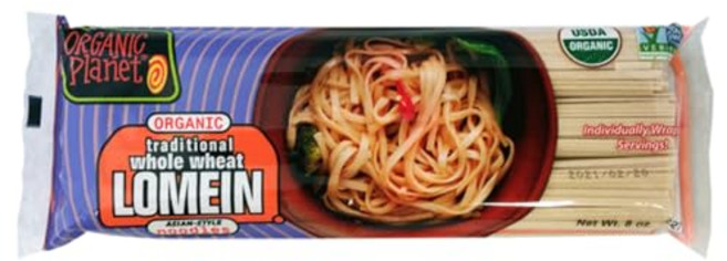 오가닉 플래닛 통밀 로 메인 아시안 볶음 국수 8온스 ( Organic Planet Whole Wheat Lo Mein Asian Stir-Fry Noodles 8 oz (, N/A, 8 온스 (1팩), 1개
