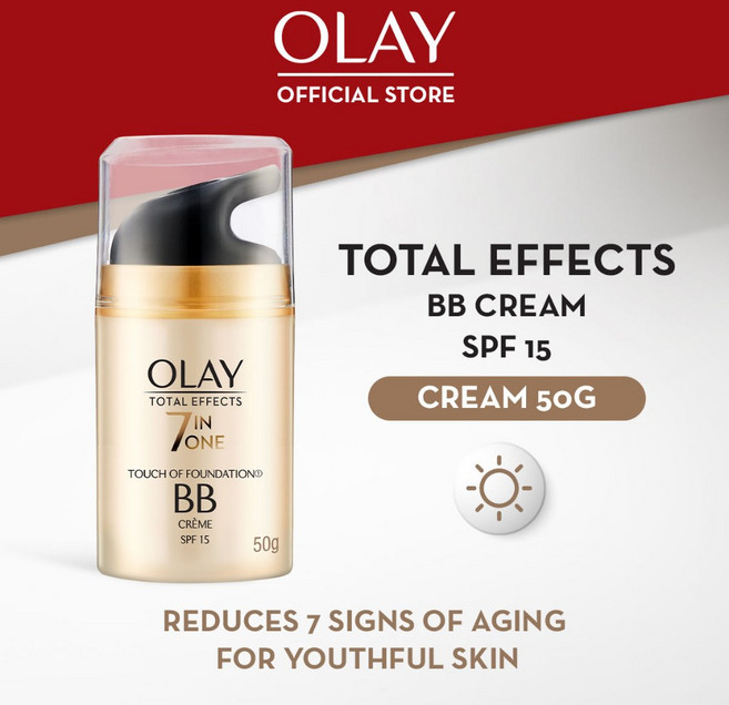 올레이 토탈이펙트 7In1 파운데이션 bb크림 SPF15 Olay 50g, 1개