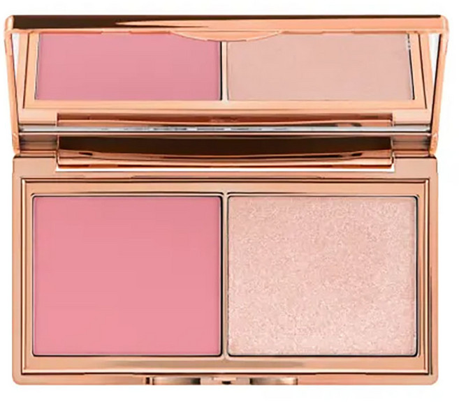 charlottetilbury 샬롯틸버리 할리우드 블러쉬 앤 글로우 글라이드 팔레트 10g 라이트 투 미디움, 1개