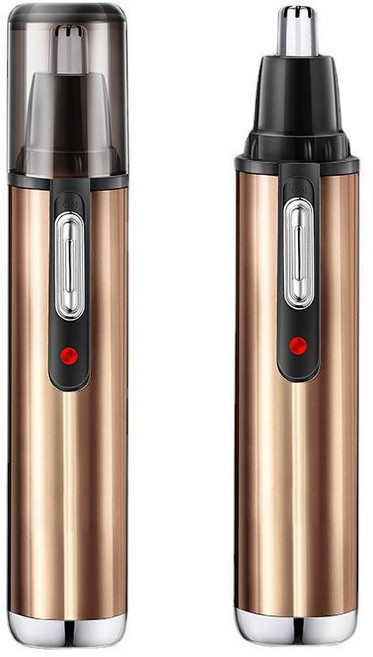 전기 눈썹 코 헤어 트리머 면도기 골드 배터리 모델, 01 하늘색, 01 Golden