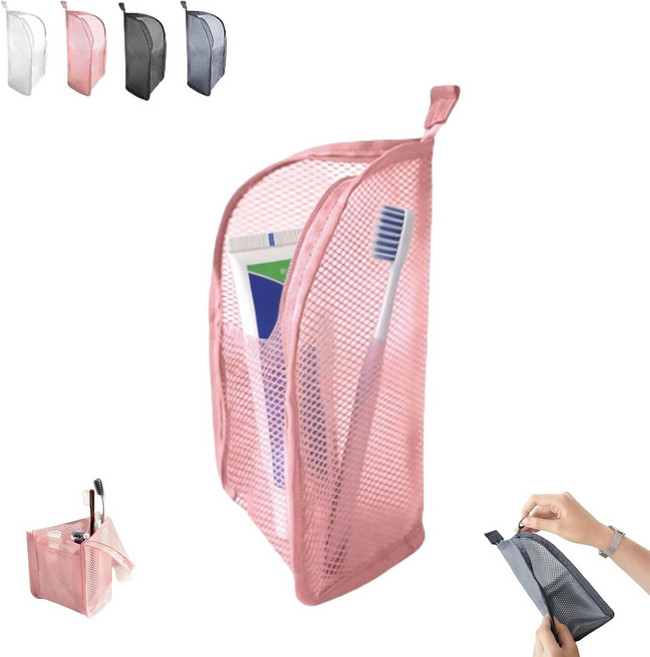 Zeekr 스탠딩 EVA 메쉬 여행용 세면백 방수 화장품 파우치