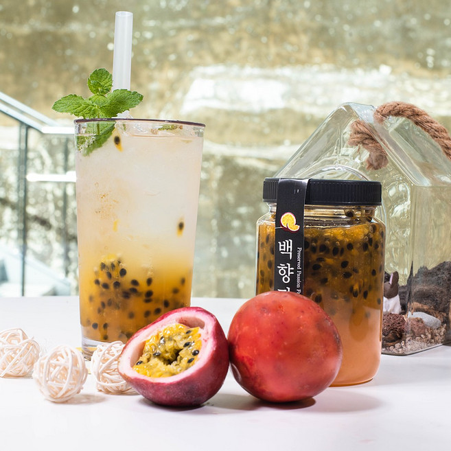 락토오보 수제 과일청 백향과청, 2구박스, 1개입, 1개, 500g