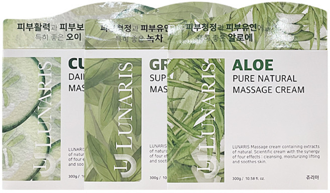 a루나리스 마사지 크림 300g 택1 /녹차/알로에/오이/, 1개