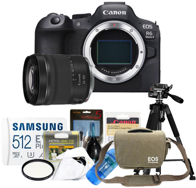 캐논 EOS R6 MARK II+24-105mm F4-7.1 IS STM+메모리포함 8종 악세사리 패키지/컬스, 512G