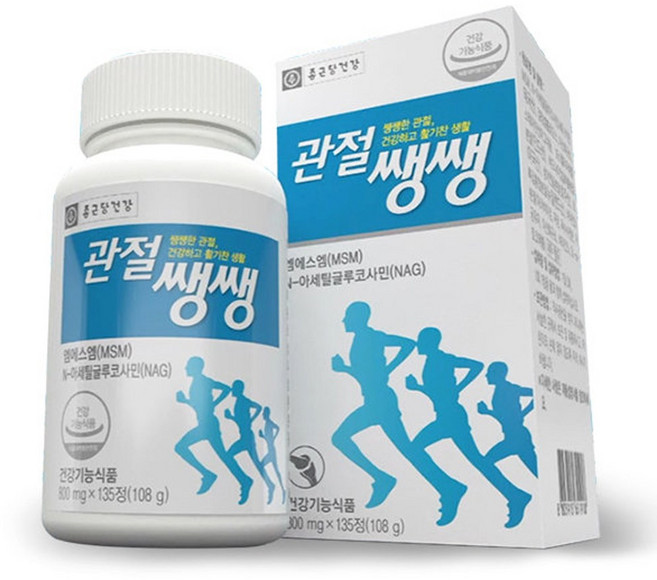 종근당 관절쌩쌩 건강기능식품 종근당 msm 관절쌩쌩 글루코사민 관절케어 관절연골 관절건강, 4개