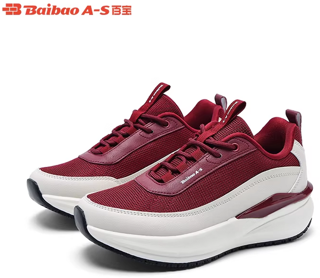 Baibao A-S 百寶 運動鞋 網布拼接設計