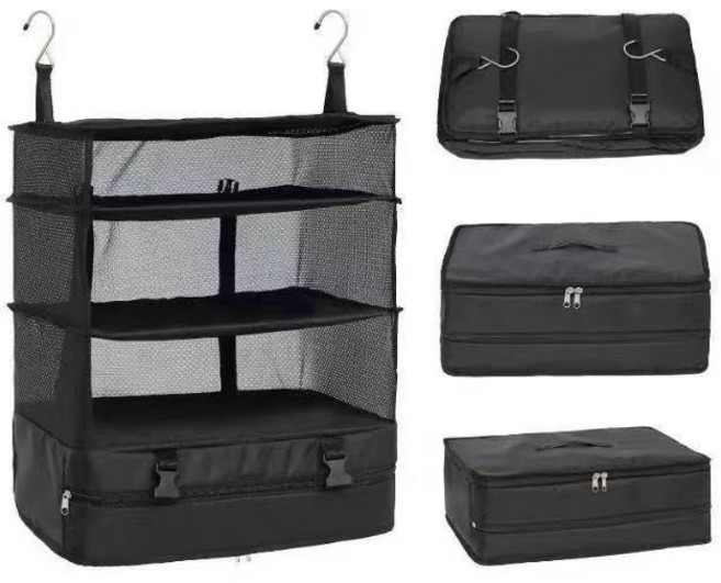 미나 걸이형 여행용 파우치 접이식 압축파우치 속옷 의류 압축 정리 더스트백