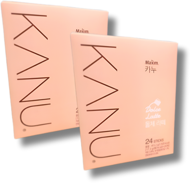 맥심 카누 돌체라떼 24T +24T, 17.3g, 2개, 24개입