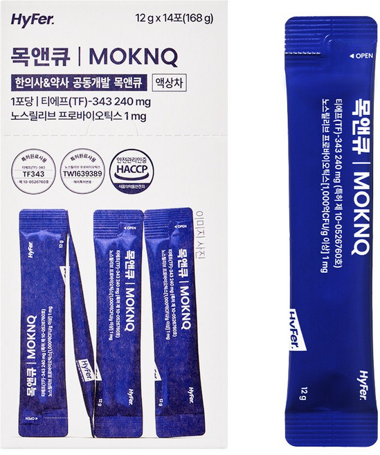 하이퍼 목앤큐 14포입, 168g, 1박스